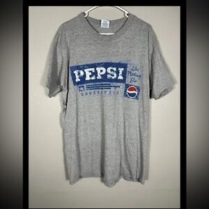 Nothing Else Is A Pepsi - Pepsi Generation Logo Promo L/XL Gray Short Sleeve USA